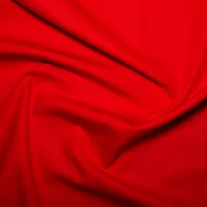 100% Cotton in Bright Red
