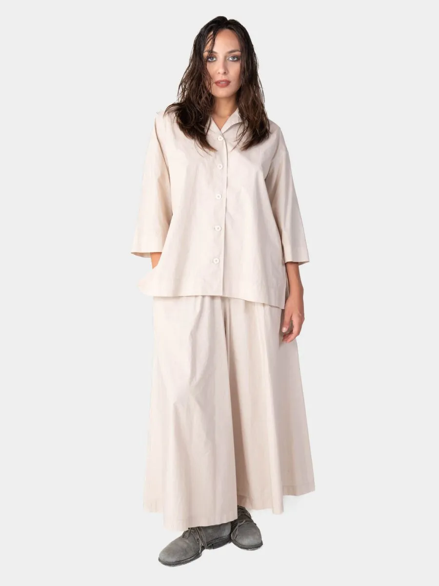 3/4 Long Sleeve Cotton Shirt
