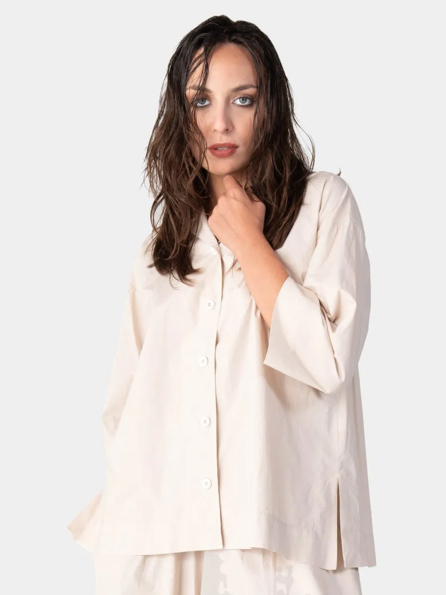 3/4 Long Sleeve Cotton Shirt
