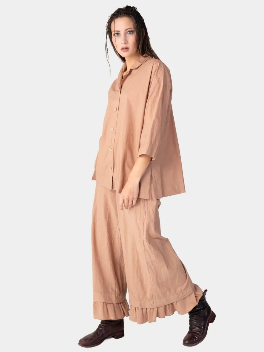 3/4 Long Sleeve Cotton Shirt