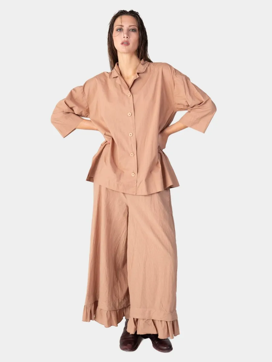 3/4 Long Sleeve Cotton Shirt