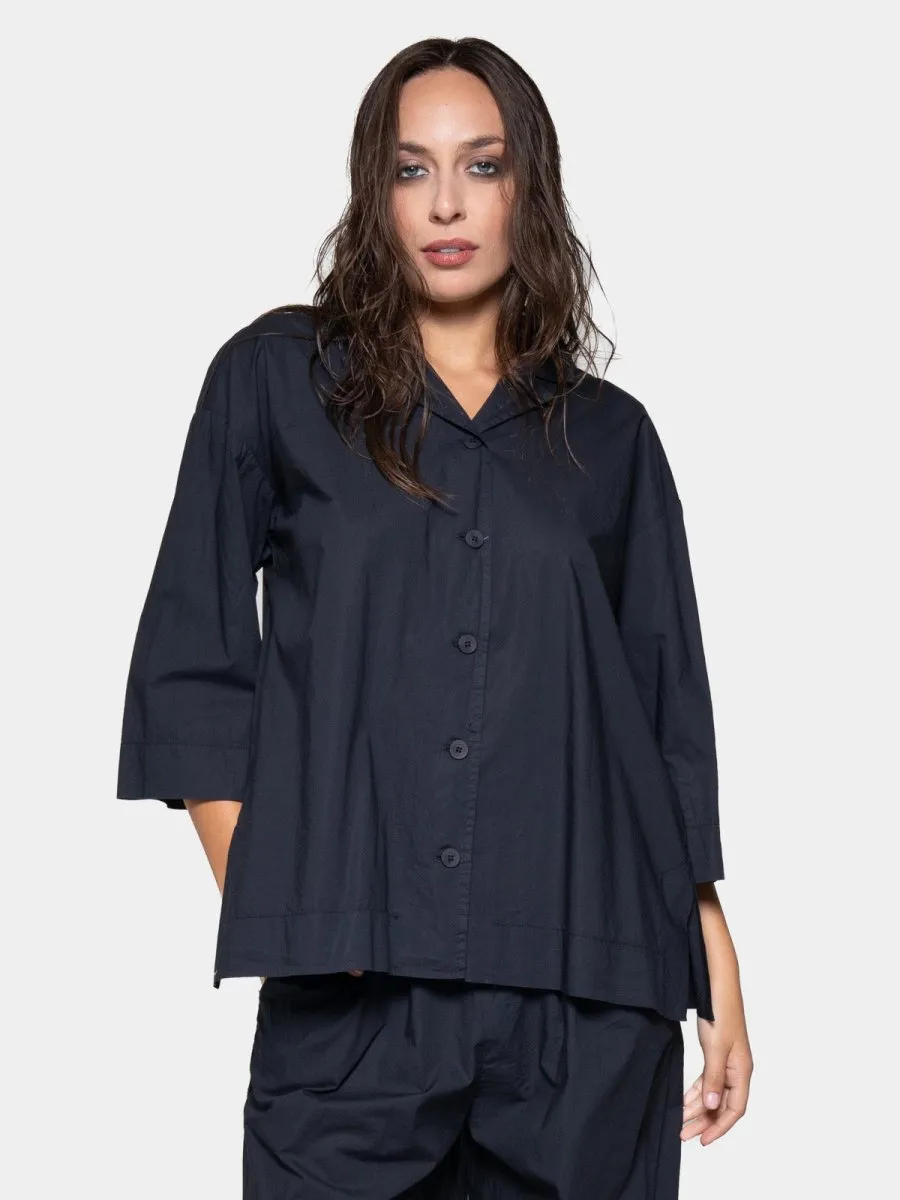 3/4 Long Sleeve Cotton Shirt