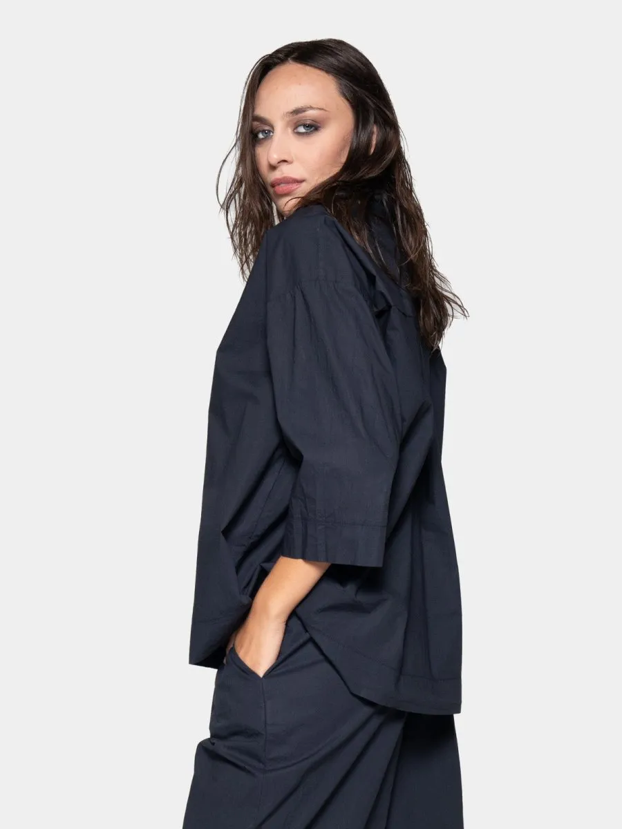 3/4 Long Sleeve Cotton Shirt