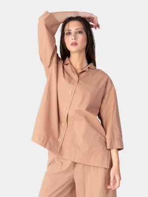 3/4 Long Sleeve Cotton Shirt