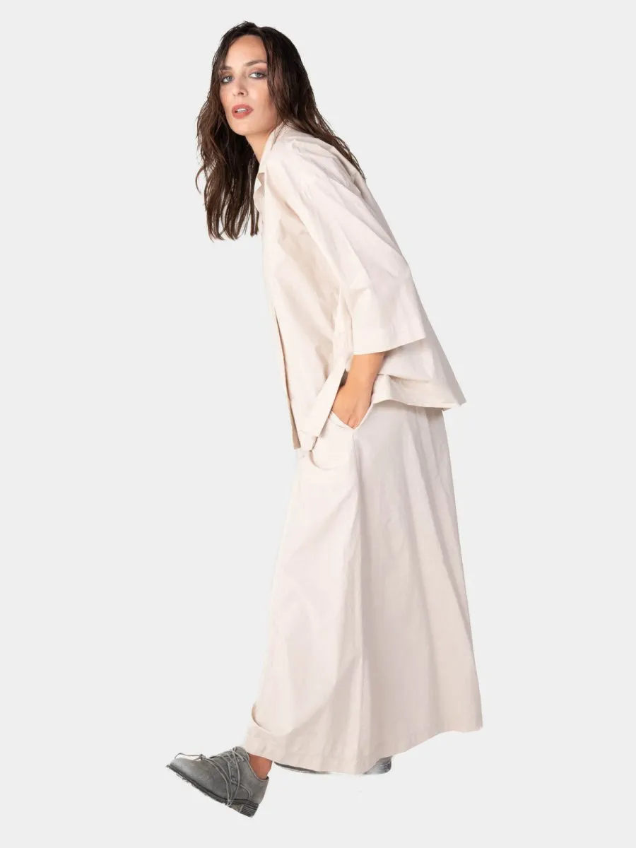 3/4 Long Sleeve Cotton Shirt