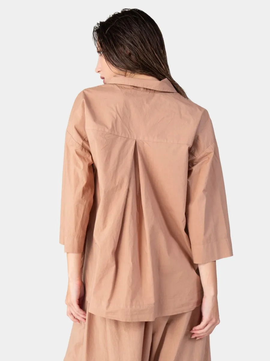 3/4 Long Sleeve Cotton Shirt