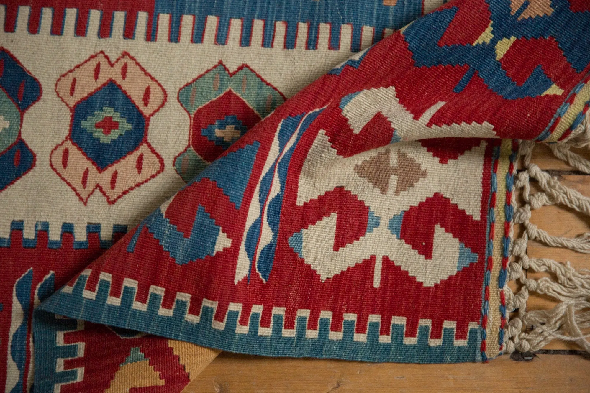 3.5x5 Vintage Fine Turkish Kilim Rug