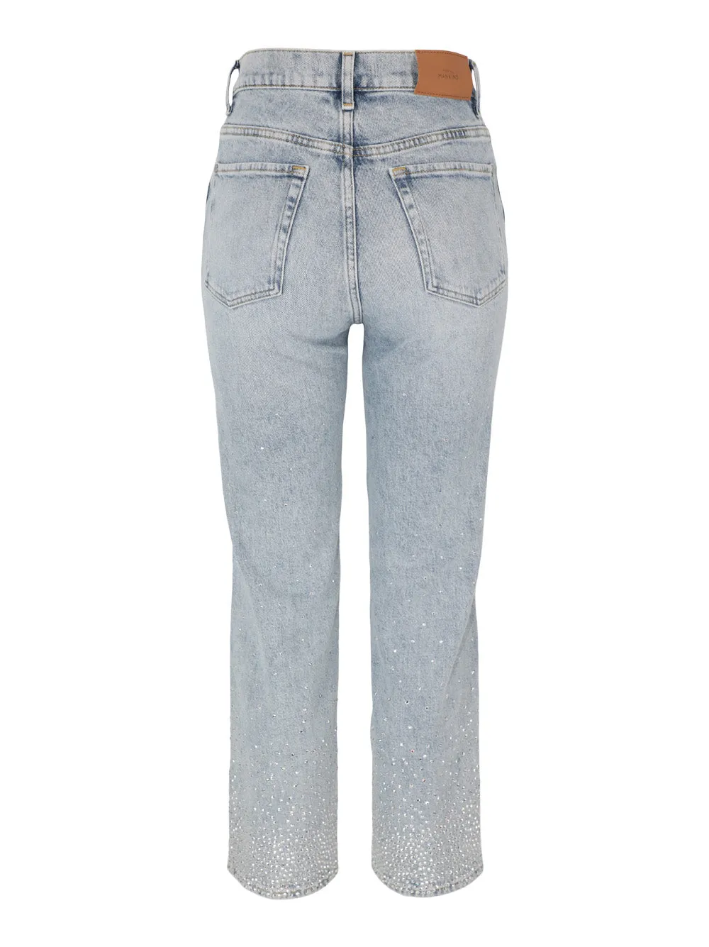 7 For All Mankind Logan Embellished Stovepipe Jeans in Juicy