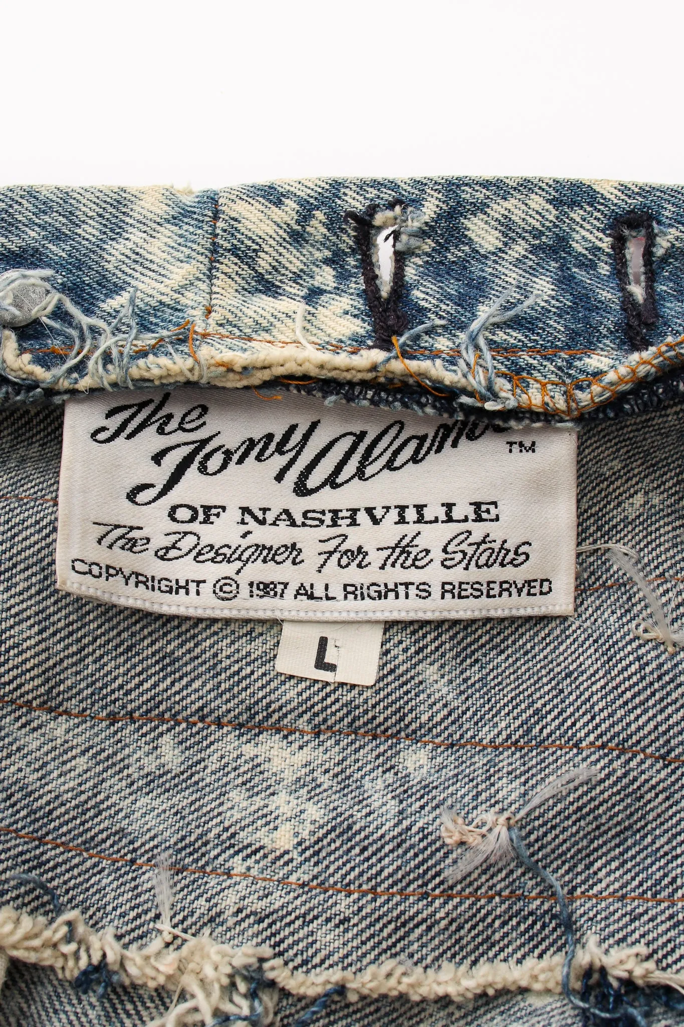 Acid Wash Embellished Crop Jacket