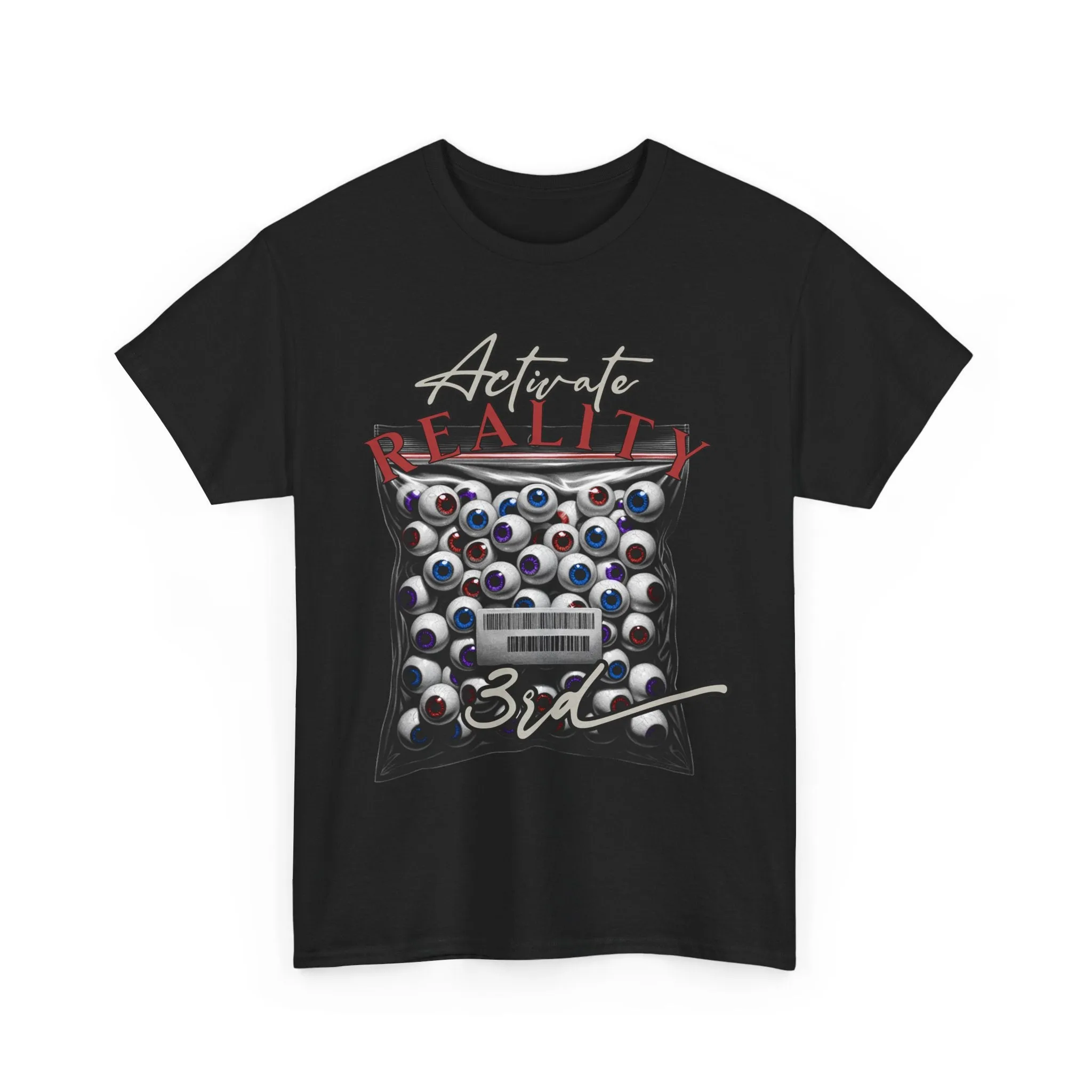 Activate reality 3rd eye Unisex Heavy Cotton Tee for Trendsetters, Activate Reality Shirt, Graphic Tee, Unique Gift, Casual Wear, Streetwear
