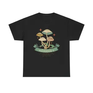 Adaptogenic Mushroom Graphic Tee - Cozy Gift for Nature Lovers, Occasional Wear, Eco-Friendly Fashion, Halloween, Herbalist Style