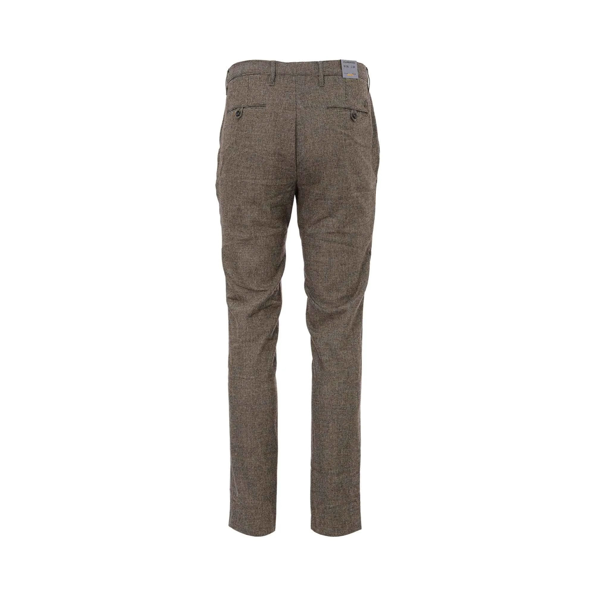 Alberto Men's Slim Fit Wool Trouser