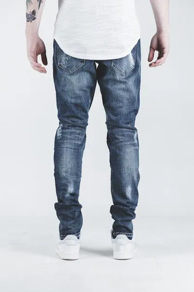 ALI DENIM (DISTRESSED DARK BLUE)