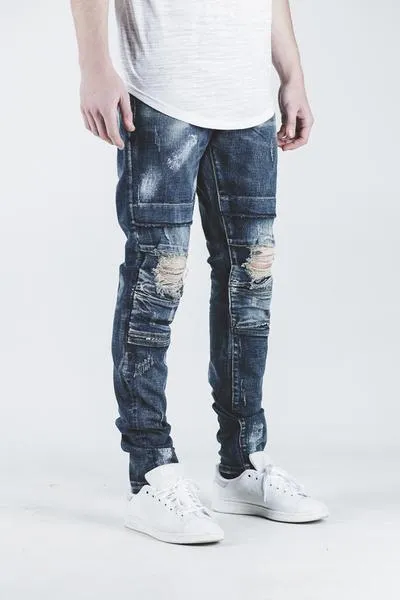 ALI DENIM (DISTRESSED DARK BLUE)