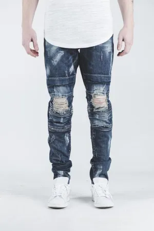 ALI DENIM (DISTRESSED DARK BLUE)