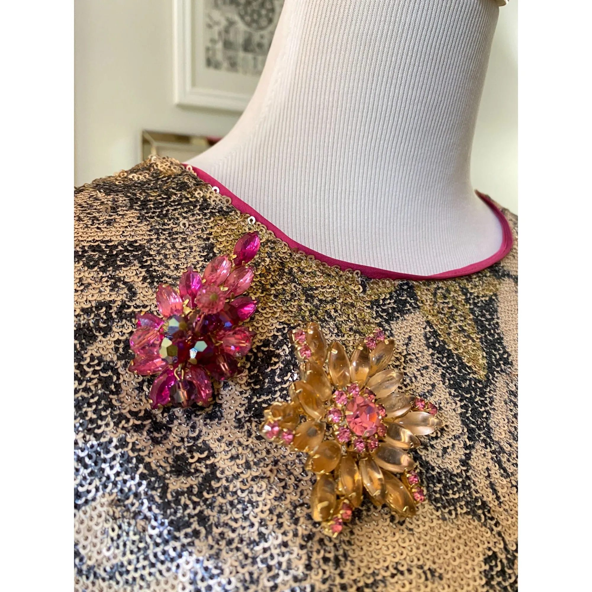 Anthropologie Marie Sequined Blouse