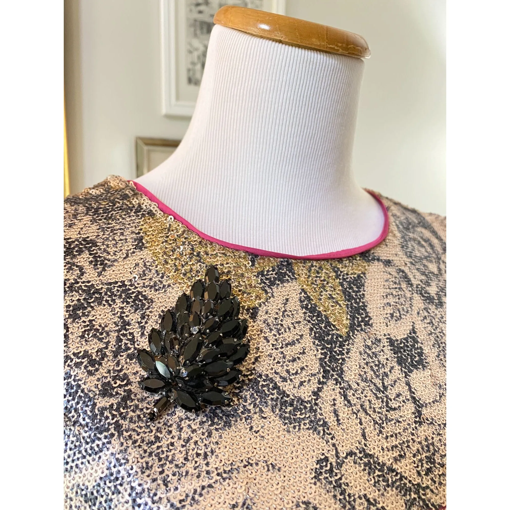 Anthropologie Marie Sequined Blouse