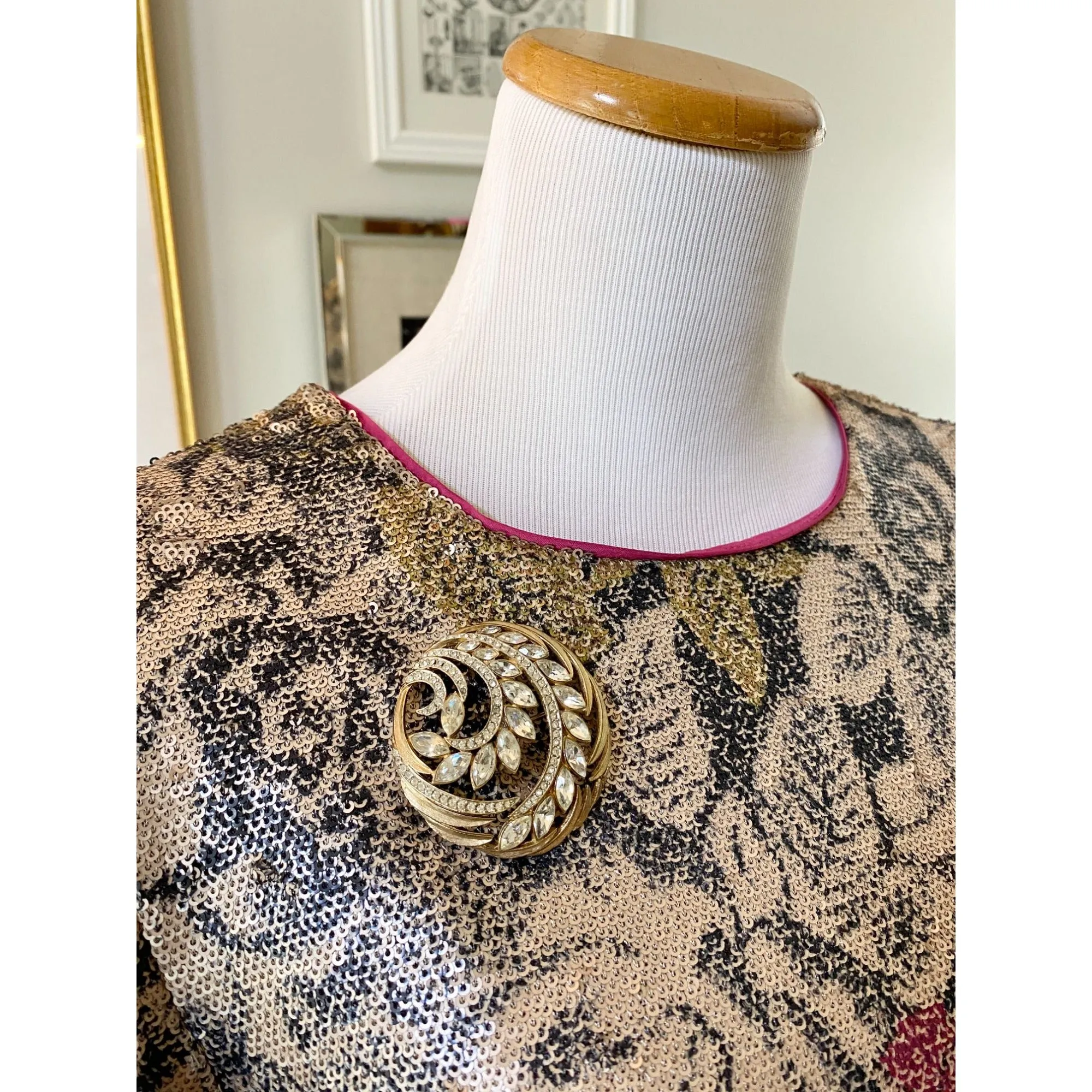 Anthropologie Marie Sequined Blouse
