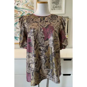 Anthropologie Marie Sequined Blouse