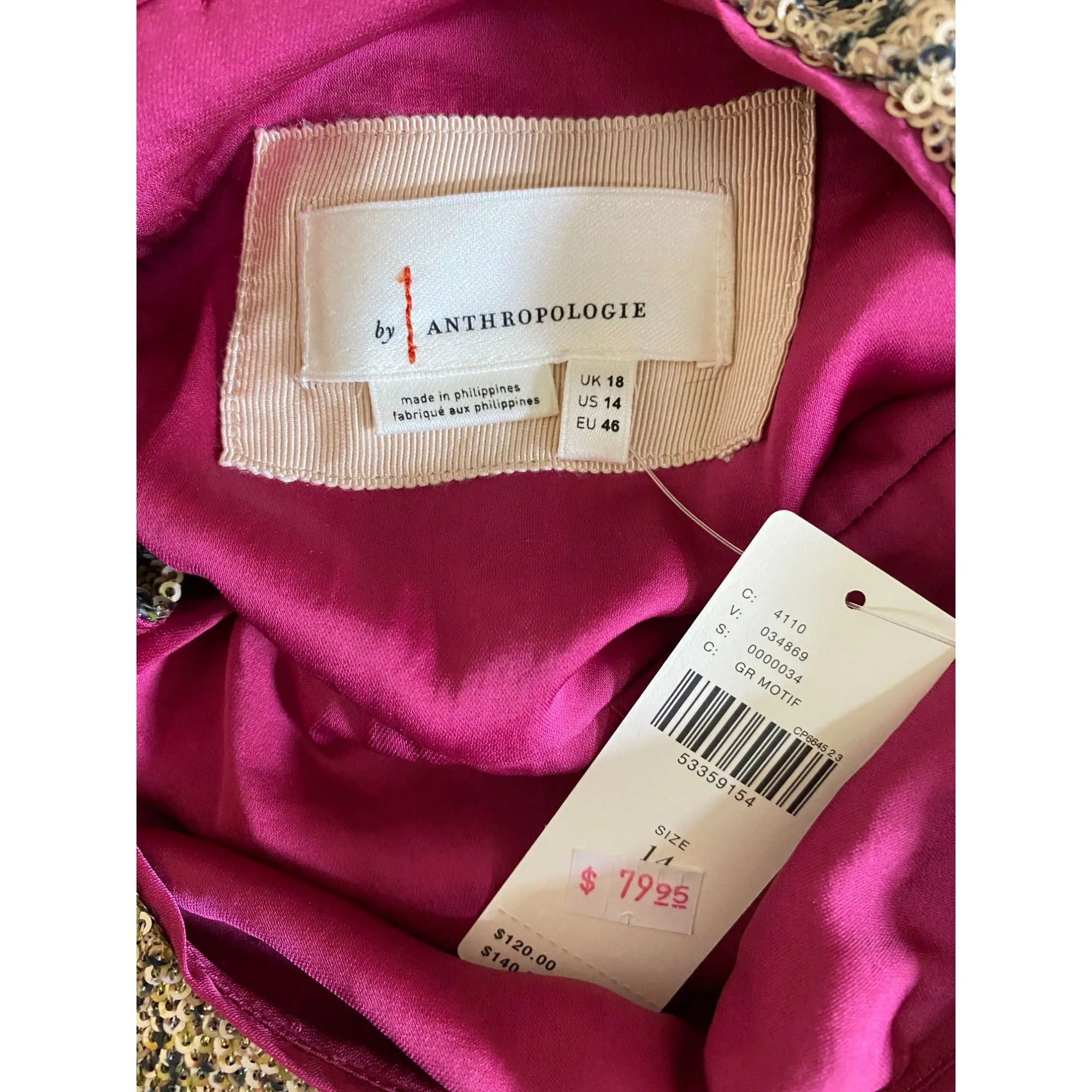 Anthropologie Marie Sequined Blouse
