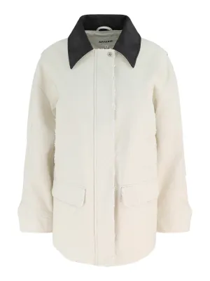 Apparis Clive Canvas Barn Jacket in Antique White