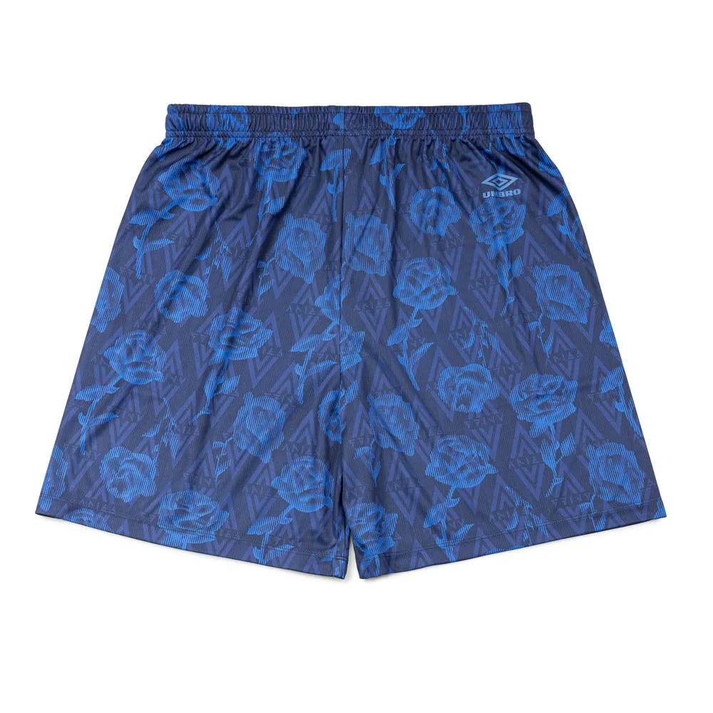 Aries x Umbro Roses Football Shorts | Blue