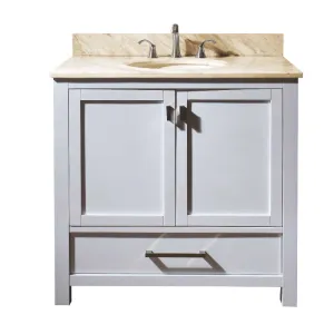 Avanity Modero 36 in. Vanity Combo MODERO-VS36-WT-B
