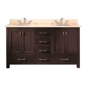 Avanity Modero 60 in. Double Vanity Combo MODERO-VS60-ES-B