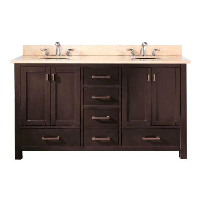 Avanity Modero 60 in. Double Vanity Combo MODERO-VS60-ES-B