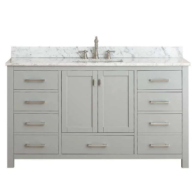 Avanity Modero 60 in. Single Vanity Combo MODERO-VS60-CG-A-C
