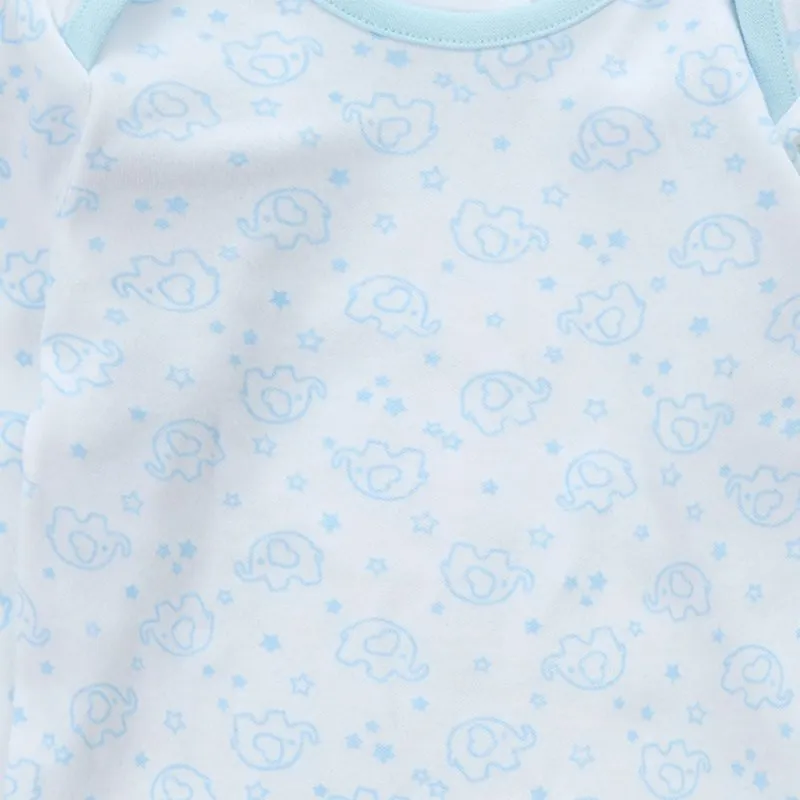Baby boys elephant print personalised pyjamas