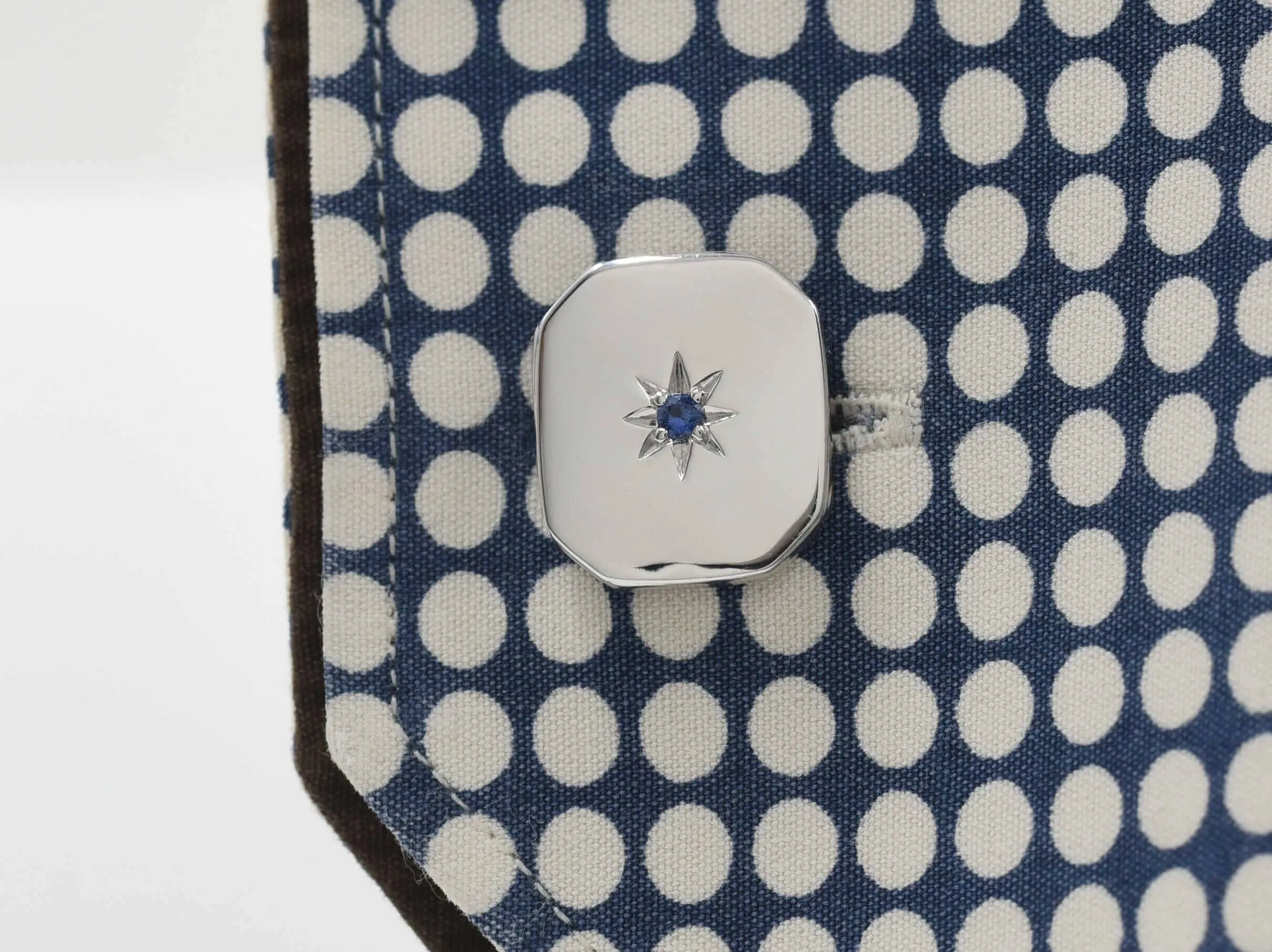 Barri Blue Sapphire Cuff Links