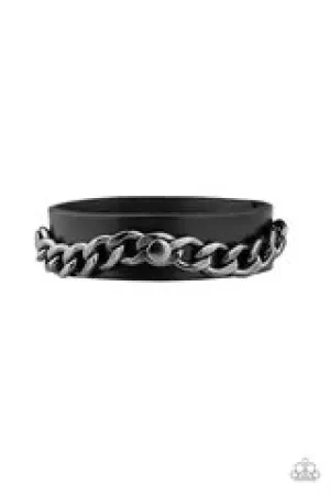 Be The CHAINge - Black Mens' Necklace