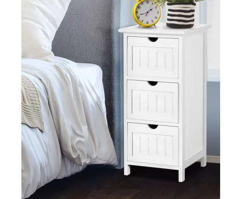 Bedside Table - White