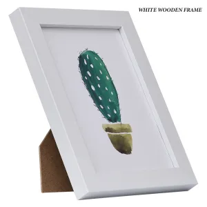 Black White Wood Color Picture Photo Frame