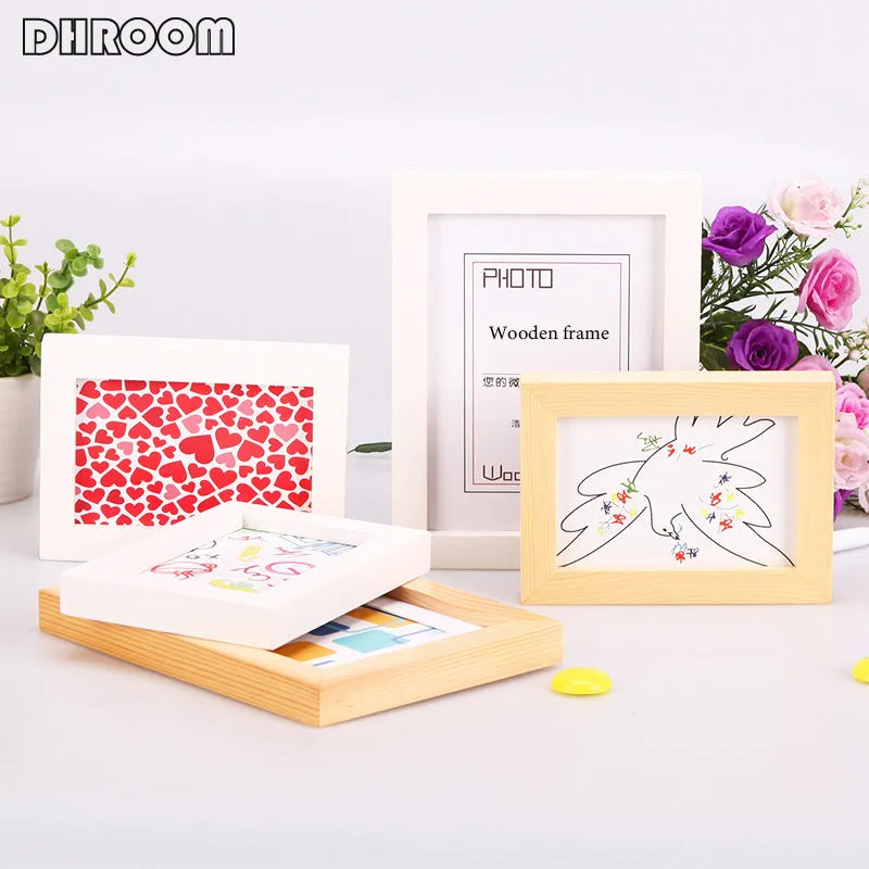 Black White Wood Color Picture Photo Frame