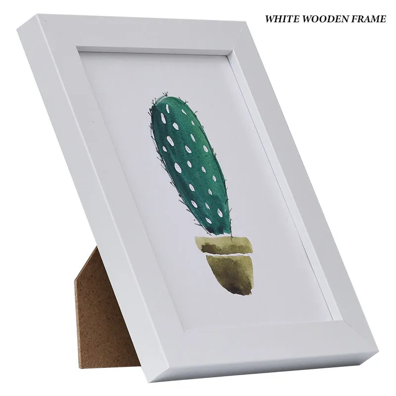 Black White Wood Color Picture Photo Frame