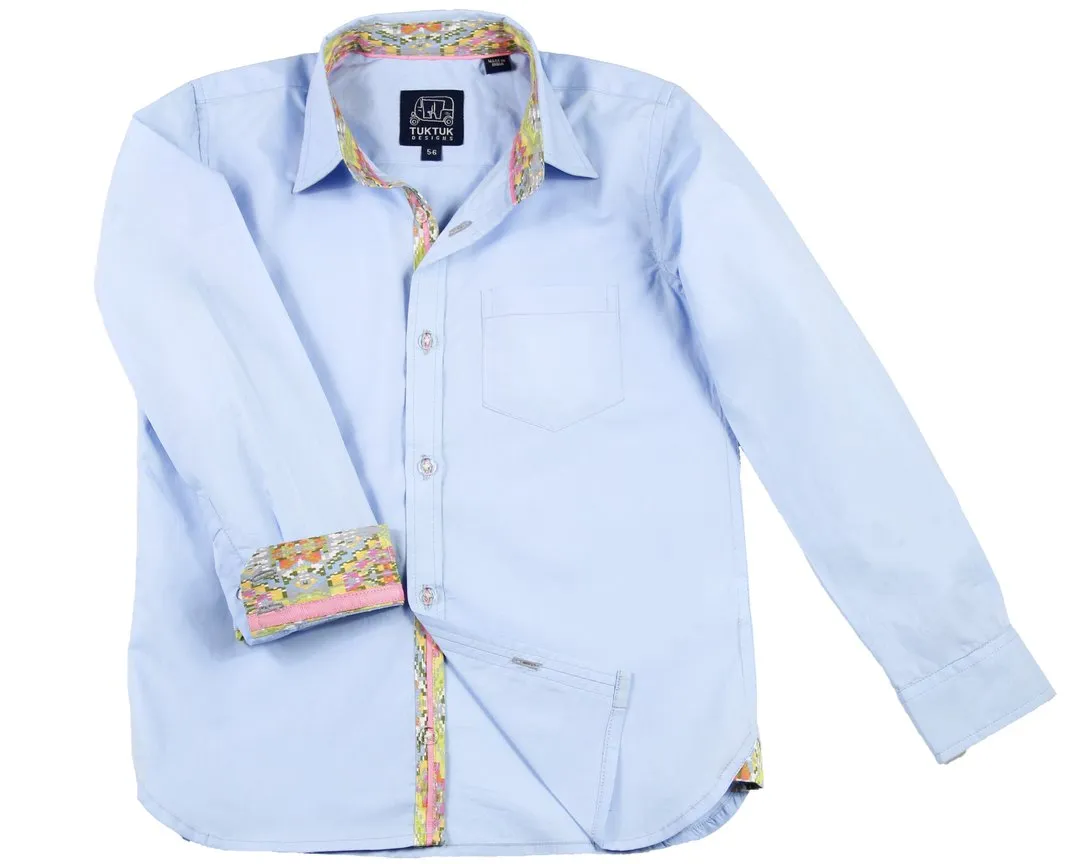 Blue Surprise Long Sleeve Shirt