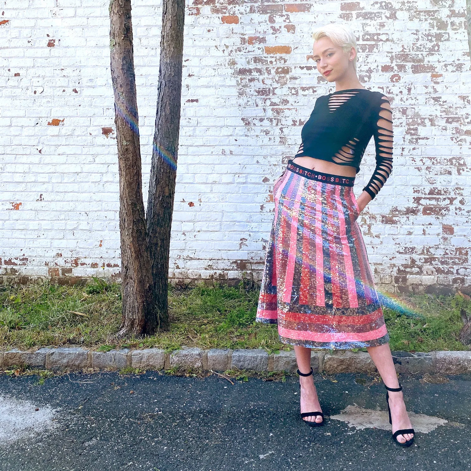 Boss Bitch Sequined Skirt
