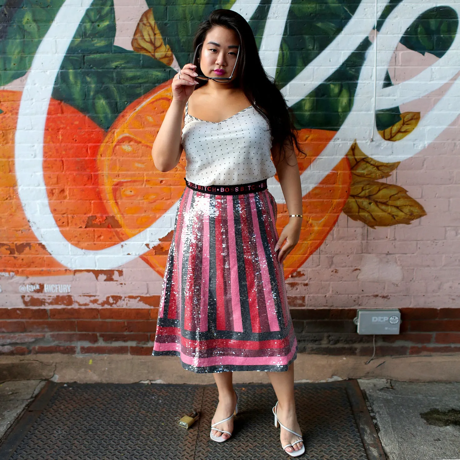 Boss Bitch Sequined Skirt