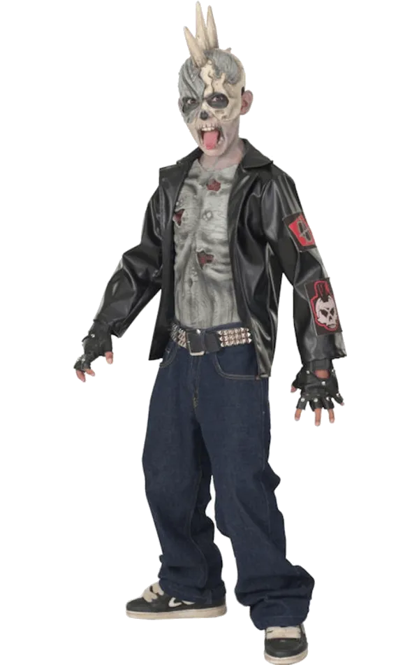Boys Punk Zombie Halloween Costume