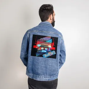 Buckle Up! 4-wheel Drive Men's DTG Denim Jacket