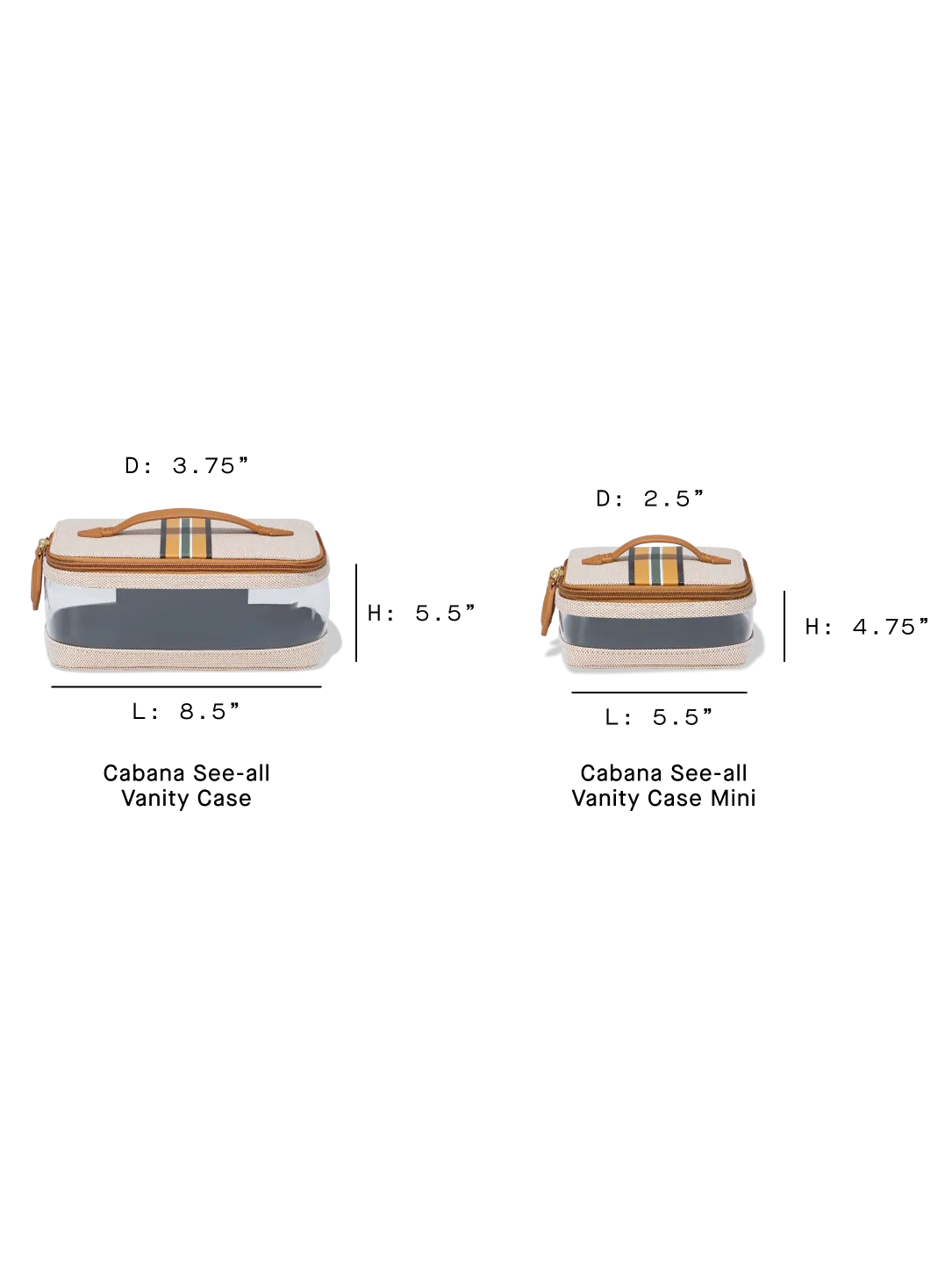 Cabana See-All Vanity Case