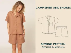 Camp Shirt and Shorts  Pattern -- Wardrobe by Me
