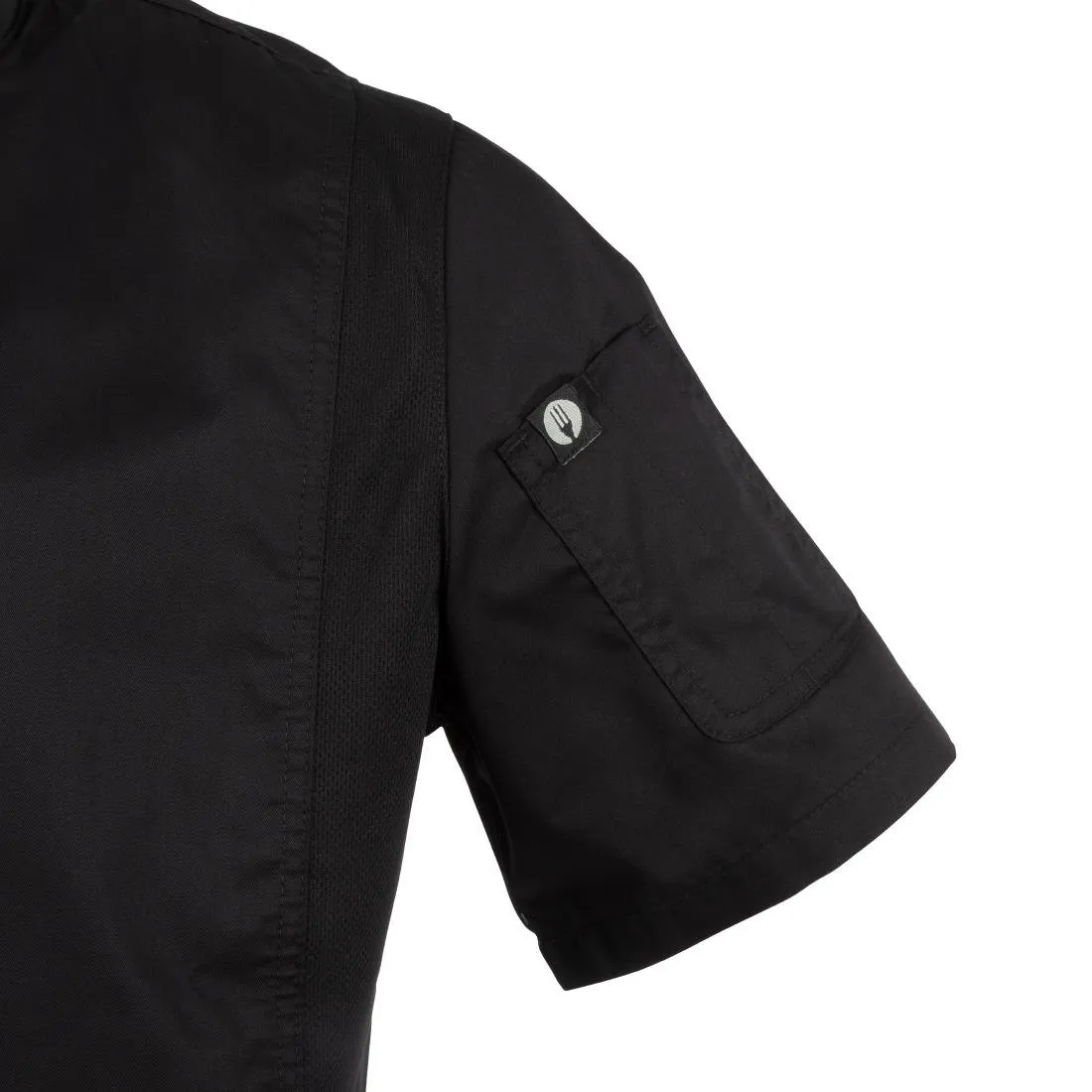 Chef Works Springfield Zipper Mens Chef Jacket Black S