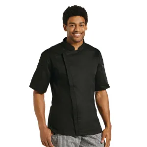 Chef Works Springfield Zipper Mens Chef Jacket Black S