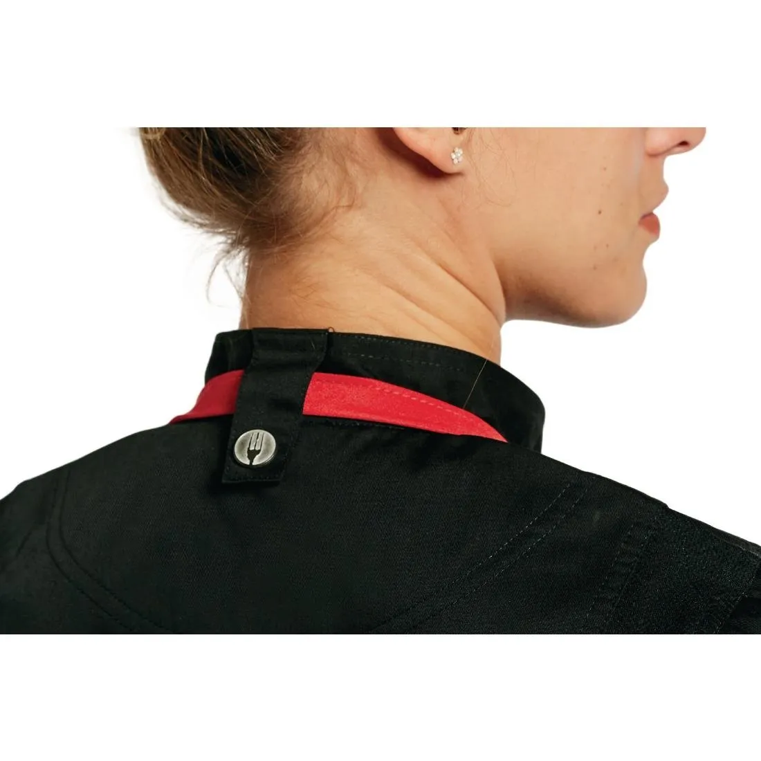 Chef Works Springfield Zipper Mens Chef Jacket Black S