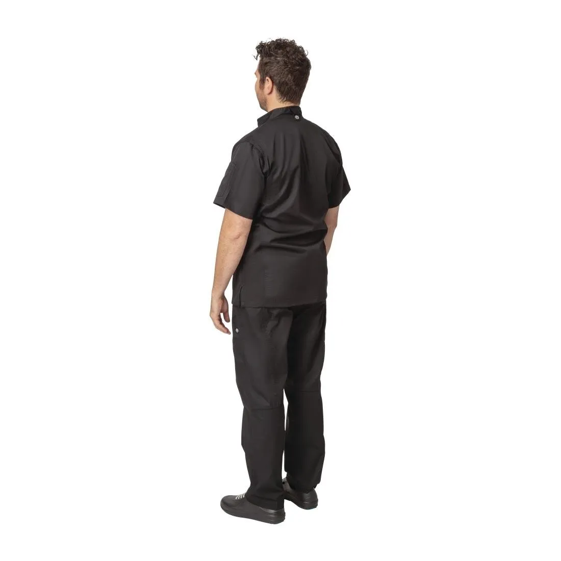 Chef Works Springfield Zipper Mens Chef Jacket Black S