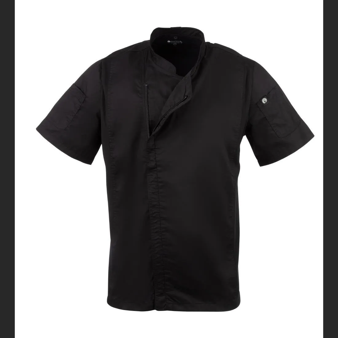 Chef Works Springfield Zipper Mens Chef Jacket Black S