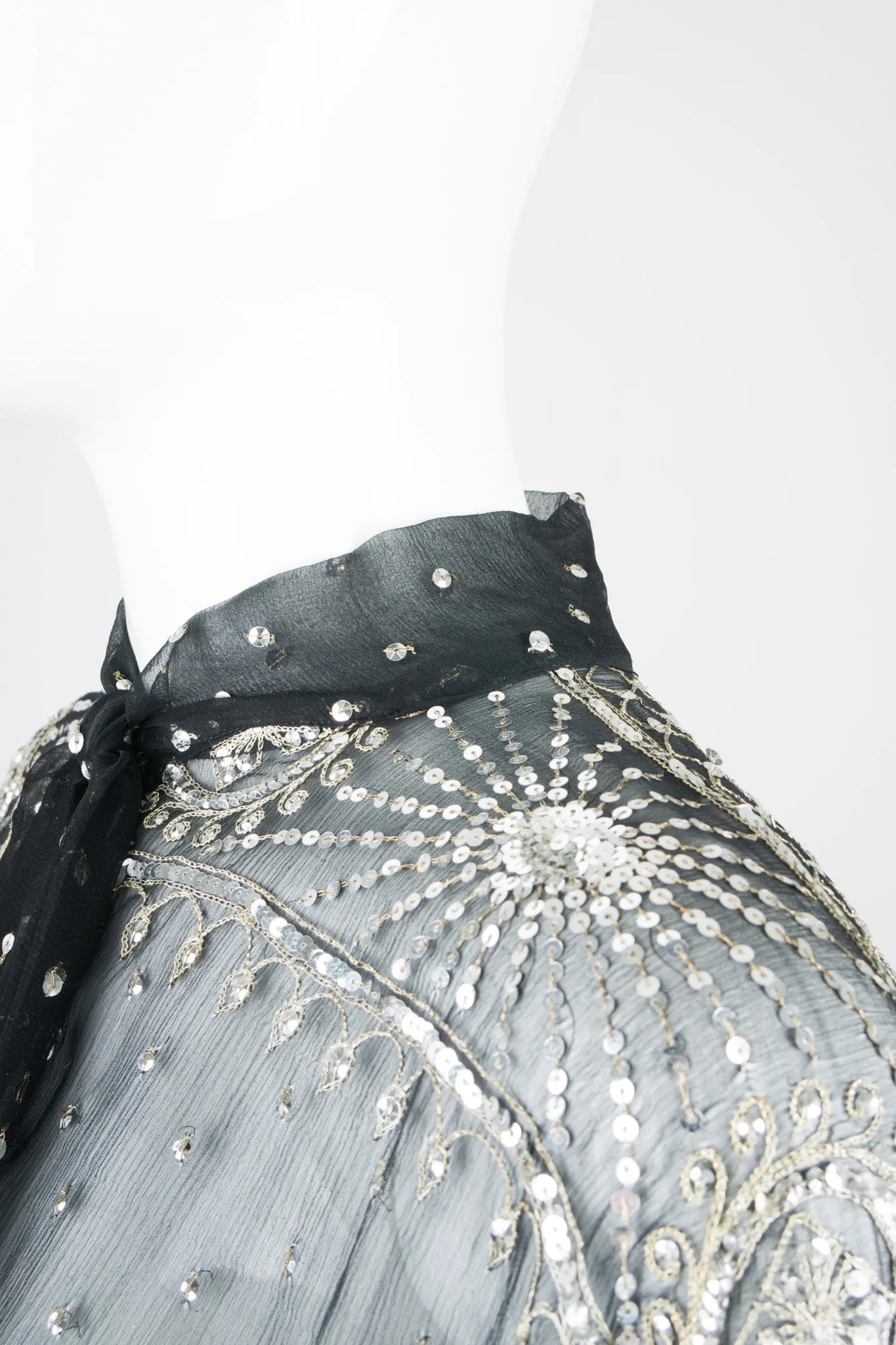 Chiffon Sequin Starburst Top